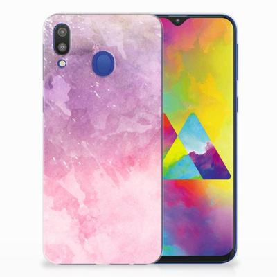 Smartphone hoesje Samsung Galaxy M20 (Power) Pink Purple Paint