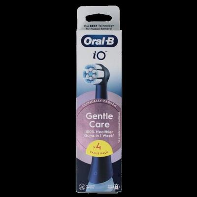 Borstels - ORAL-B - IO navullingen Gentle Care - Verpakking van 4 - Zwart