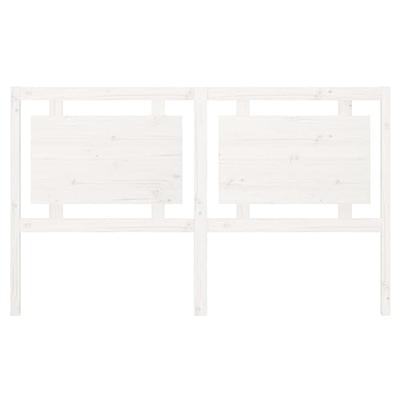 Hoofdbord 165,5x4x100 cm massief grenenhout wit