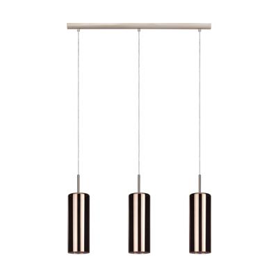 Eglo Eetkamer hanglampSelvino 3-lichts met koperkleurig glas - 98699