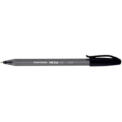 Paper Mate balpen InkJoy 100 met dop, zwart, doos 80 + 20 gratis Paper Mate balpen InkJoy 100 met dop, zwart, doos 80 + 20 gratis