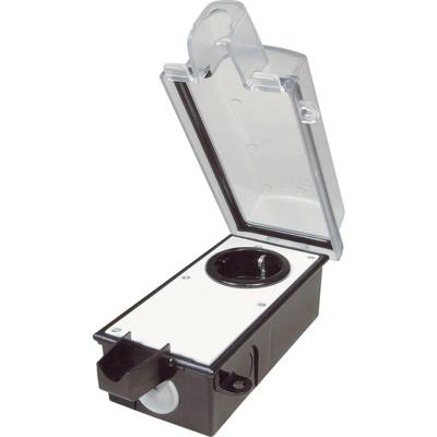 interBär 9015-002.81 Stopcontact (opbouw) Afsluitbaar Zwart, Transparant interBär 9015-002.81 Stopcontact (opbouw) Afsluitbaar Zwart, Transparant