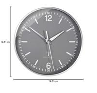 TFA Dostmann 60.3503 Zendergestuurd Wandklok 19.5 cm x 5 cm Aluminium - thumbnail