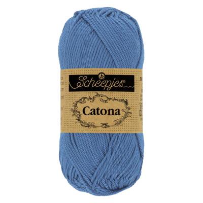 Scheepjes Catona 50g - 261 Capri Blue - Haakgaren / Breigaren