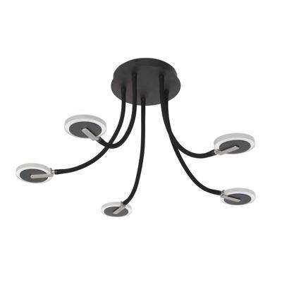 Steinhauer Flexibele led plafondlampTuround zwart - 3375ZW