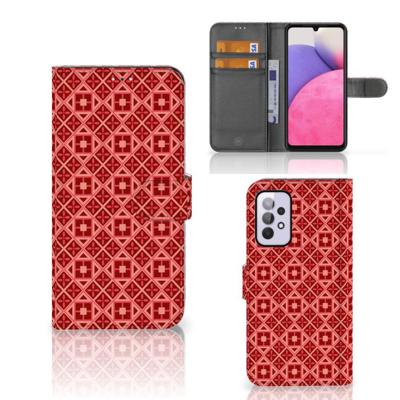 Samsung Galaxy A33 5G | Telefoon Hoesje | Batik Rood Samsung Galaxy A33 5G | Telefoon Hoesje | Batik Rood