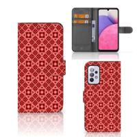 Samsung Galaxy A33 5G | Telefoon Hoesje | Batik Rood - thumbnail