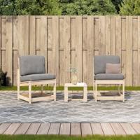3-delige Loungeset massief grenenhout - thumbnail