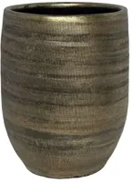 HS Potterie Vaas keramiek 29x50cm goud - thumbnail