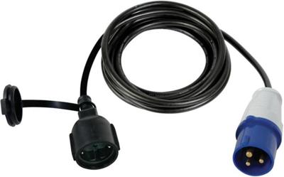 CEE-stekker naar Schuko-contrastekker verloopkabel 3m CEE-stekker naar Schuko-contrastekker verloopkabel 3m