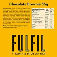 Fulfil Vitamin & Protein Bar Chocolate Brownie (15 x 55 g) - thumbnail