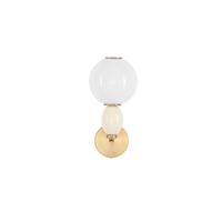 Lyora WandlampObrie goud met wit - 9009353 - thumbnail