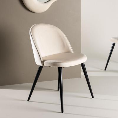 Nohr Eetkamerstoel 'Amon' Velvet, kleur Beige