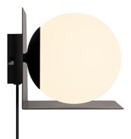 Zwarte wandplank met verlichting opaalglas Nordlux Lilibeth - thumbnail