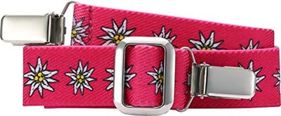 Playshoes riem elastisch met clip roze bloemen junior maat 2