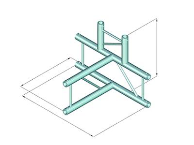 ALUTRUSS DECOLOCK DQ2-SPAT42V 4-way T-Piece bk - thumbnail
