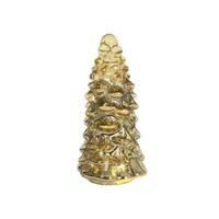 Svenska Living Beeld kerstboom glas led goud 20cm - thumbnail