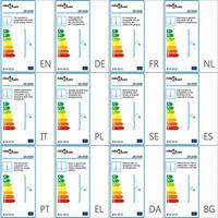 VidaXL Kroonluchter met kralen 12xe14 zwart - thumbnail