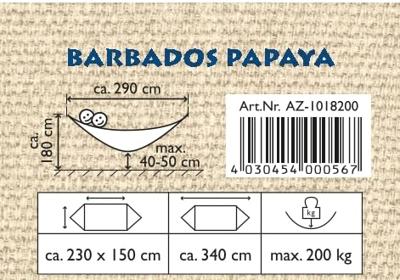 Amazonas Barbados Papaya hangmat Amazonas Barbados Papaya hangmat