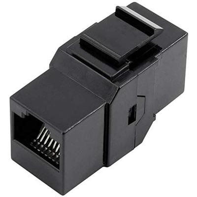 TRU COMPONENTS 93013c1176 RJ45 dubbele koppeling 1425900 Adapter, recht Zwart 1 stuk(s)