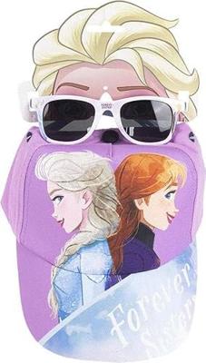 Set van pet en zonnebril Frozen Blauw