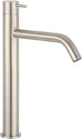 Wastafelkraan Qisani Flow Verhoogd Geborsteld RVS - thumbnail