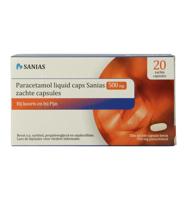 Sanias Paracetamol 500mg liquid 20 Capsules - thumbnail