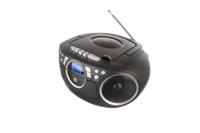 Cassetteradio met CD • FM-radio • Boombox • CD-speler • Stereo luidspreker • AUX-ingang • Net- / Batterijvoeding • Draagbaar • Zwart • Dual P 70 - thumbnail