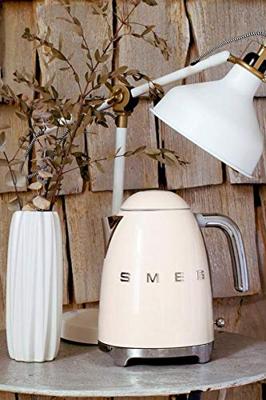 Smeg KLF03CREU retro 50&apos;s style Waterkoker, crème