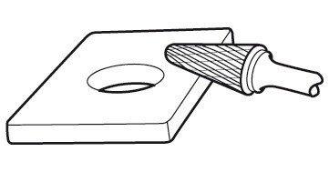 Bahco stiftfrees hardmetalen con. ronde kop | L1630M08