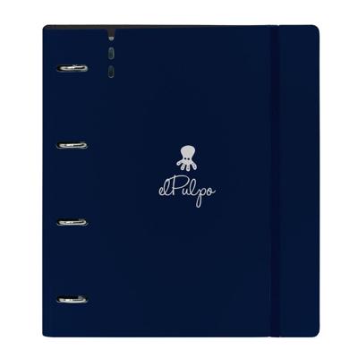 Ringmap El Pulpo Marineblauw 27 X 32 X 4 cm