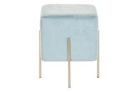 Voetensteun DKD Home Decor Gouden Metaal Hemelsblauw (34 x 34 x 40 cm) - thumbnail