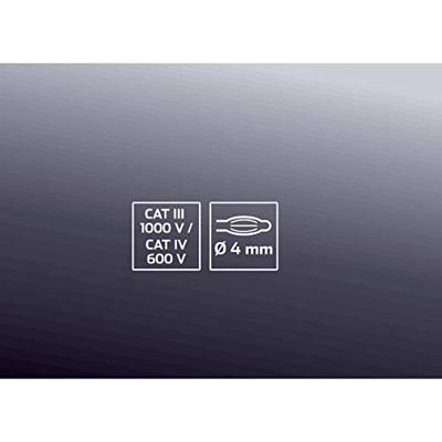 VOLTCRAFT MSL-505 starre Meetpuntverlenging kort CAT III 1000 V, CAT IV 600 V, 10 A, paar VOLTCRAFT MSL-505 starre Meetpuntverlenging kort CAT III 1000 V, CAT IV 600 V, 10 A, paar