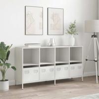 Dressoir 135x39x73,5 cm koudgewalst staal wit - thumbnail