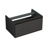 Onderkast Forzalaqua Reno 80x51x40 Cm 1 La Softclose Eiken Black Oiled - thumbnail