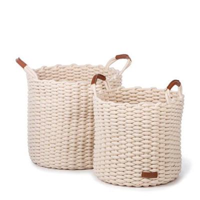 Korbo mand L wit, set van 2 Korbo mand L wit, set van 2