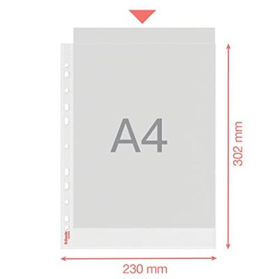 Esselte Colour&apos;Breeze geperforeerde showtas, ft A4, 43 micron, gekorreld, pak van 25 stuks - thumbnail
