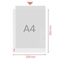Esselte Colour&apos;Breeze geperforeerde showtas, ft A4, 43 micron, gekorreld, pak van 25 stuks - thumbnail