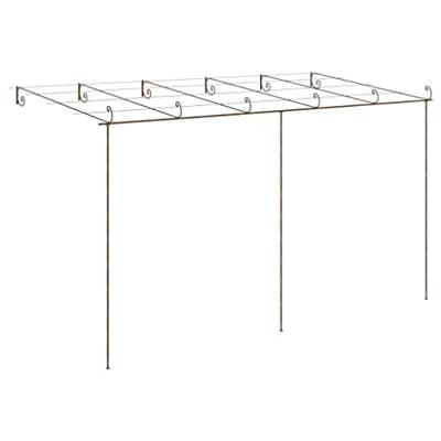 Tuinpergola 6x3x2,5 m ijzer antiekbruin