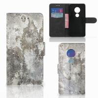 Motorola Moto G7 Play | Bookcase | Beton Print - thumbnail