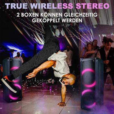 Reflexion Audio Bluetooth luidspreker USB, AUX Zwart