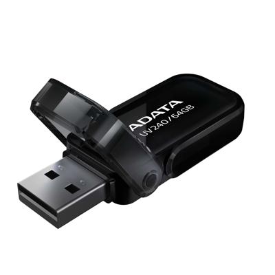 ADATA UV240 USB flash drive 64 GB USB Type-A 2.0 Zwart