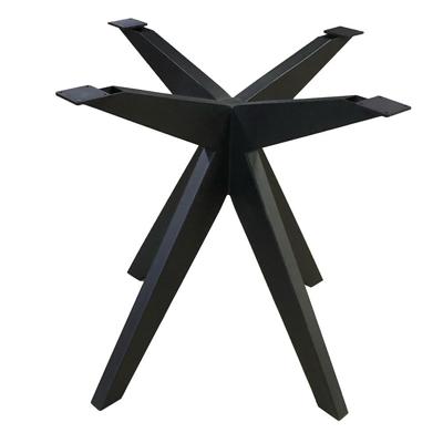 Stalen matrix zwart spinpoot 80 bij 80 cm en hoogte 72,5 cm (10 x 5 cm)