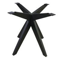 Stalen matrix zwart spinpoot 80 bij 80 cm en hoogte 72,5 cm (10 x 5 cm) - thumbnail