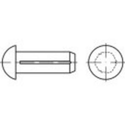 TOOLCRAFT TO-5451825 Halfronde kerfnagel 3 mm Messing 1000 stuk(s)