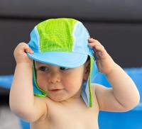Playshoes zwemcap Dino Blauw Groen-53 cm - thumbnail