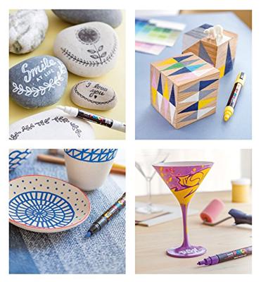 Uni-Posca Posca marker, afm pc-8k, lijndikte 8 mm, breed, bruin, 1 stuk