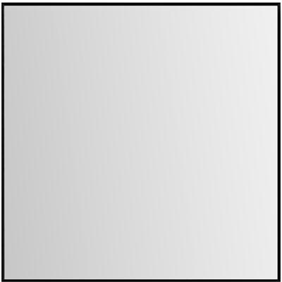 Xellanz Ribella Spiegel met Frame - 80cm - Mat Zwart