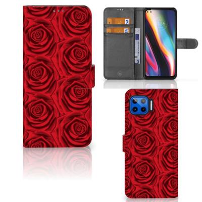 Motorola Moto G 5G Plus Hoesje Red Roses Motorola Moto G 5G Plus Hoesje Red Roses