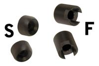 Bicisupport R05FS Adapters KUNST 100/190/101 4 stuks - Zwart - thumbnail